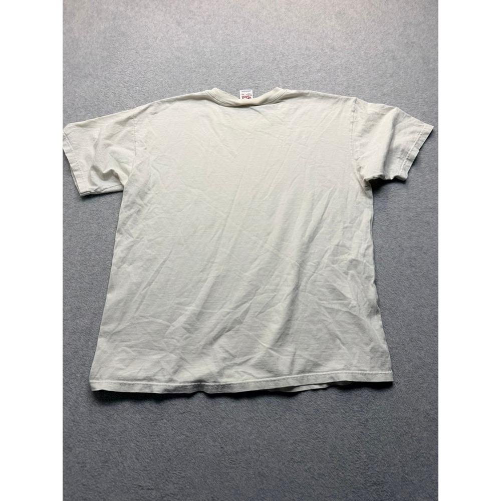 Vintage Anvil Durango Colorado Moose Graphic T-Shirt Mens XL Cream 90s USA - Picture 6 of 7
